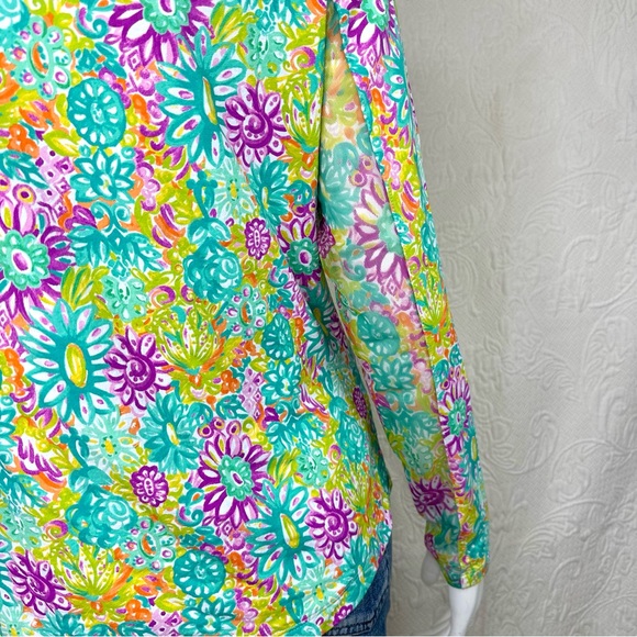 IBKÜL Lilli Mock Neck Long Sleeve UPF 50+ Cooling Quarter Zip Sun Shirt - Picture 8 of 16